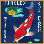 Tinkley Koi Farm Sign.